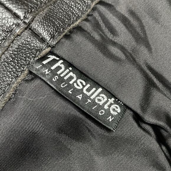 L.L Bean Goatskin Flying Tiger A-2 Thinsulate Leather Bomber Jacket Size L - Picture 8 of 12